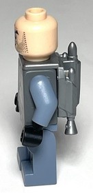 LEGO SW0468 Jango Fett (2013, Minifigure, Star Wars, Smile, 75015, Damaged)