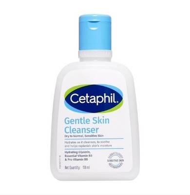 Cetaphil Gentle Skin Hydrating Face Wash 118ml, Vitamin B5 for Dry to Normal