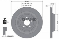 2X Bremsscheibe Pagid 55840NC FüR Mercedes GLE W166 Klasse GL X166 C292 GLS 250
