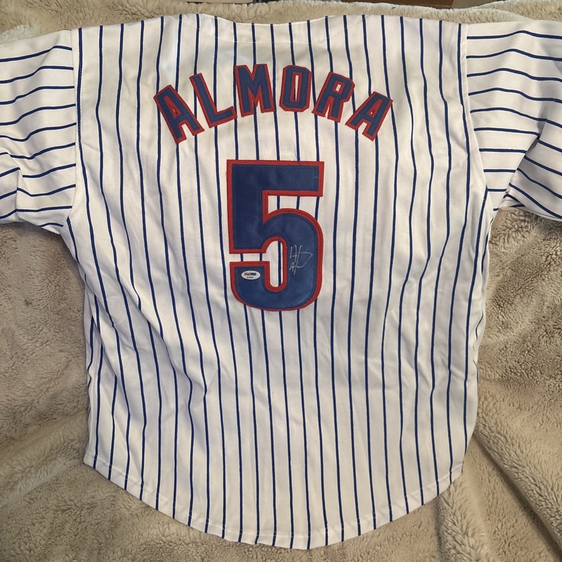 Albert Almora Cubs Signed Jersey PSA 8A20857