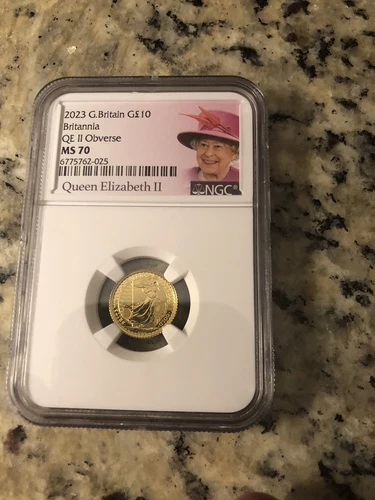 2023 Britannia 1/10 Oz Gold Ms70
