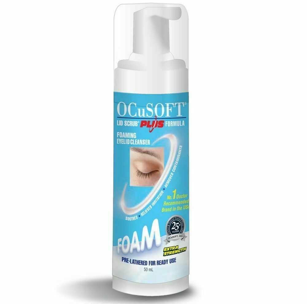 OCuSOFT Plus 50ml Eyelid Cleaning Foam Make up Remover for Blepharitis