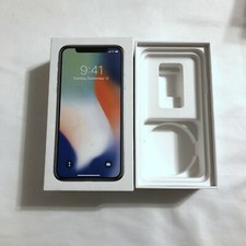 BOX ONLY Apple iPhone X Silver 256GB Replacement MQCP2LL/A A1865