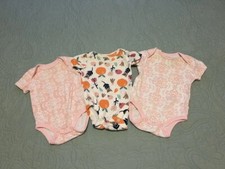 Infant Girls Set of 3 Bodysuits 3M - 2 Carters  1 Lamaze