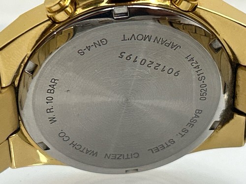 Citizen Chronograph Quartz Gold on Gold Men's Watch GN-4-S (NJL028095) - 第 10/10 張圖片