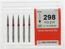 Dental Diamond Burs, Fine Grit Multi-Use, 5 Pcs/Pk [298FO-21F]