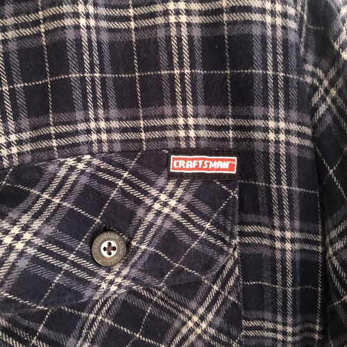 Craftsman Men's Large Blue Plaid 