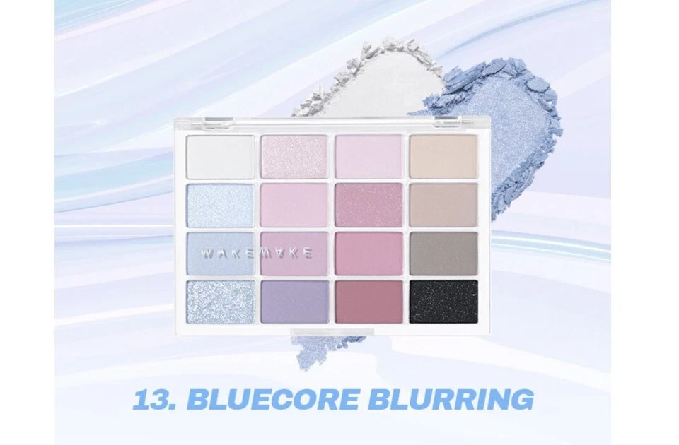 WAKEMAKE Soft Blurring Eye Palette #13.Bluecore Blurring 14g 2023 New - Image 2 of 4
