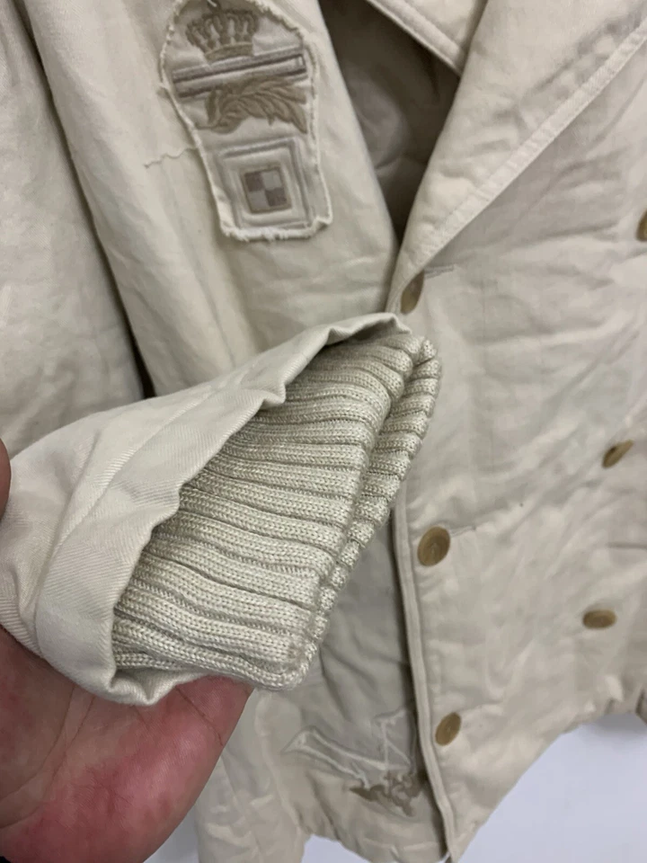 Abrigo Militar Clase Roberto Cavalli Talla 54 IT / (L) - Beige Chaquetón Imitación F Foto 3 de 4