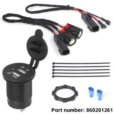 USB Power Outlet Adapter 860201261 Dual Ports...