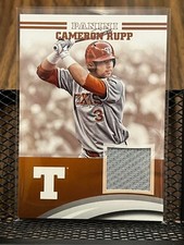 CAMERON RUPP 2015 PANINI TEAM COLLECTION TEXAS LONGHORNS WORN JERSEY PATCH RELIC