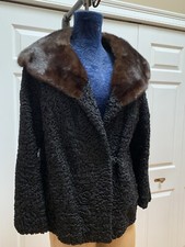 Persian Lamb  Mink Fur Jacket Medium