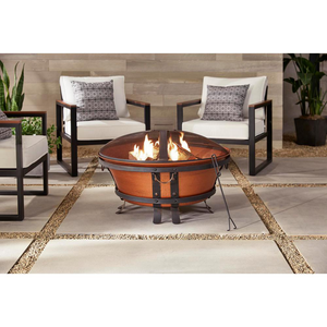 copper cauldron fire pit