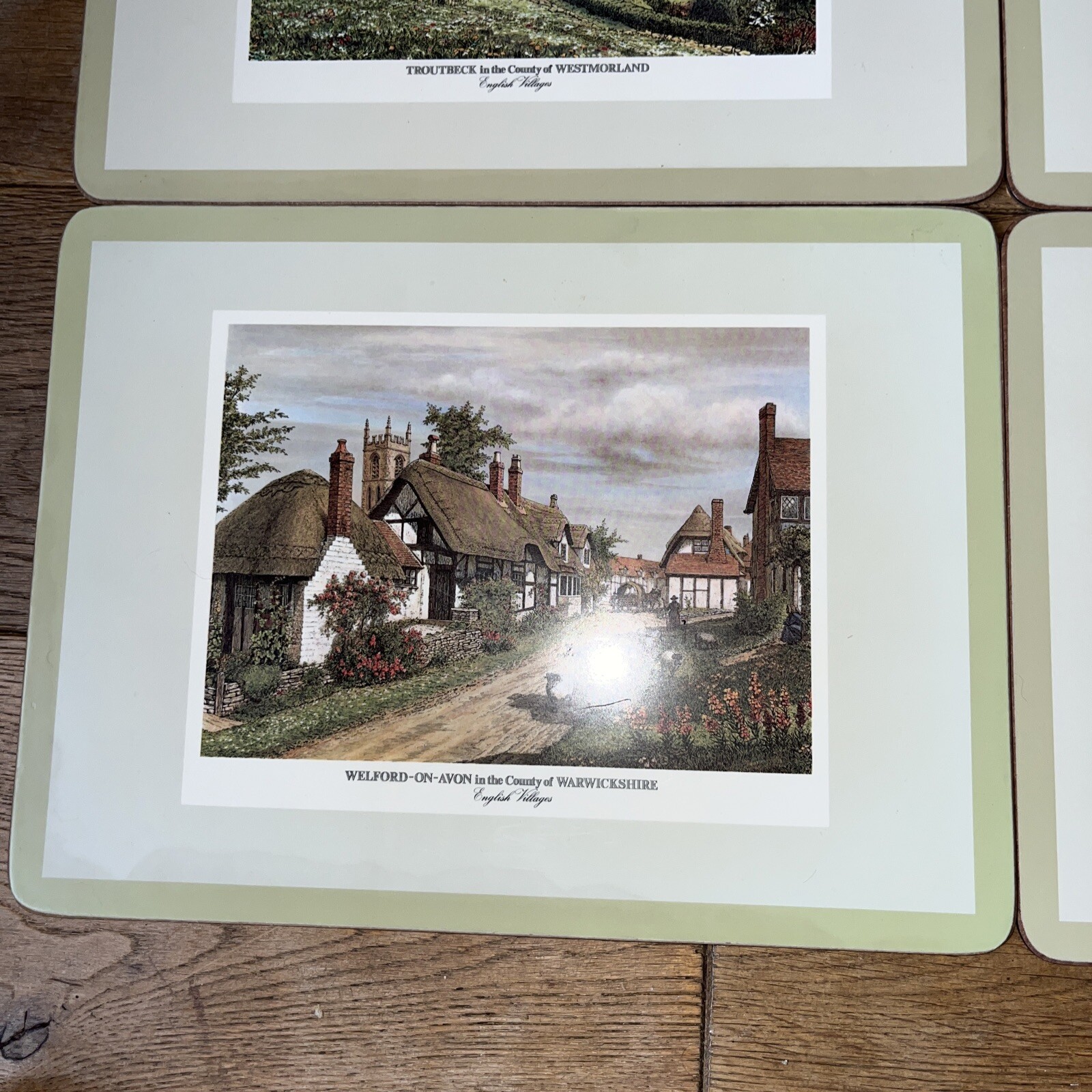 Pimpernel English Villages Set Of 6 Placemats Original Box Lovely