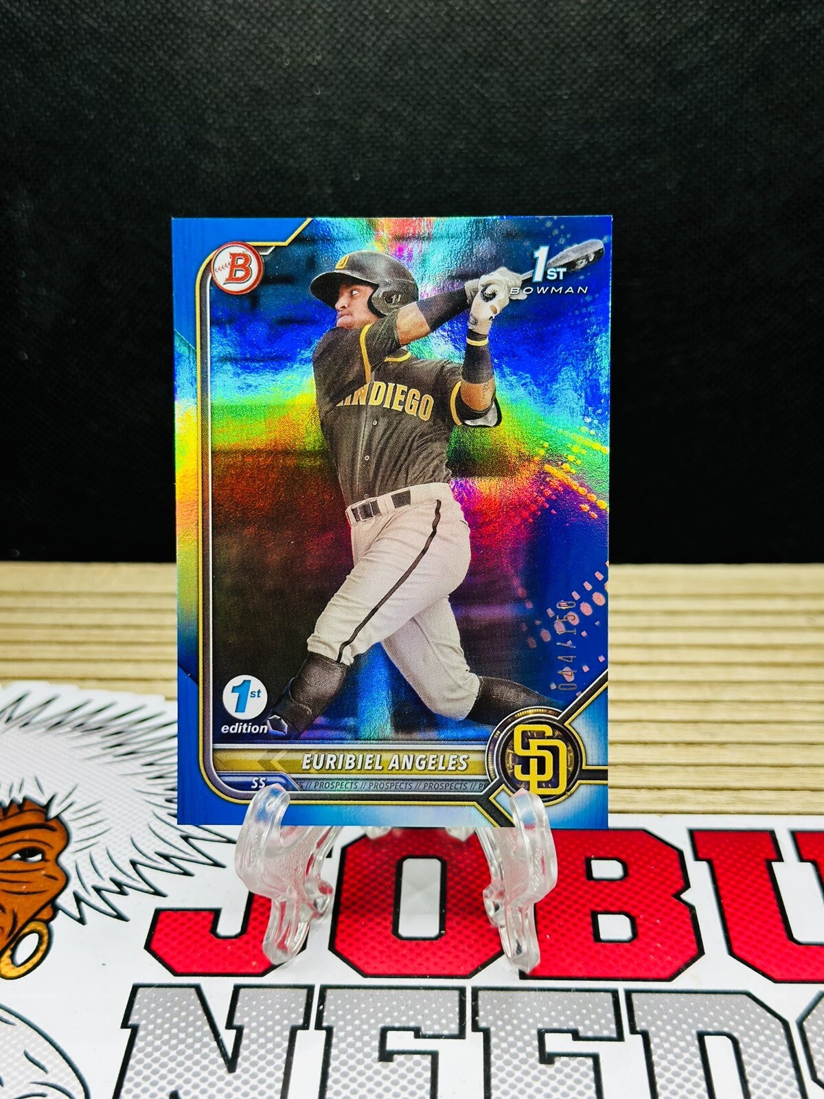 🚨2022 Bowman 1st edition Blue #/150 Euribiel Angeles San Diego Padres Rookie RC