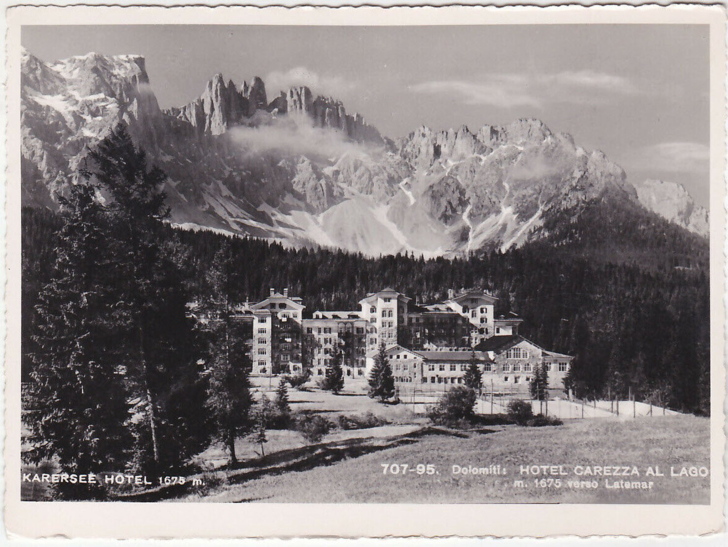 HOTEL CAREZZA AL LAGO - KARERSEE - BOLZANO - VERSO LATEMAR -34422-