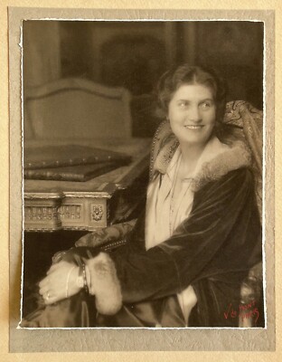 Portait D A Female Photograph Victor De Bont Paris Vintage Analog c1925