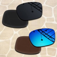 2 Pairs POLARIZED Replacement Lenses for Oakley Chainlink OO9247 57mm Sunglasses