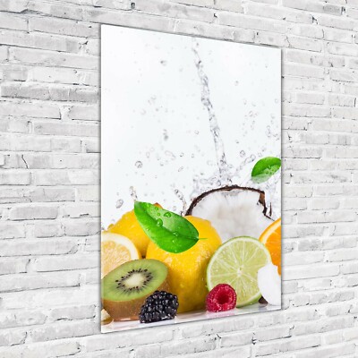Tulup Planche De Cuisine En Verre 2x40x52 - Fruit Sur Bois | UK