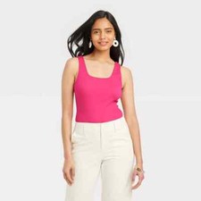 Women's Slim Fit Bodysuit - A New Day M