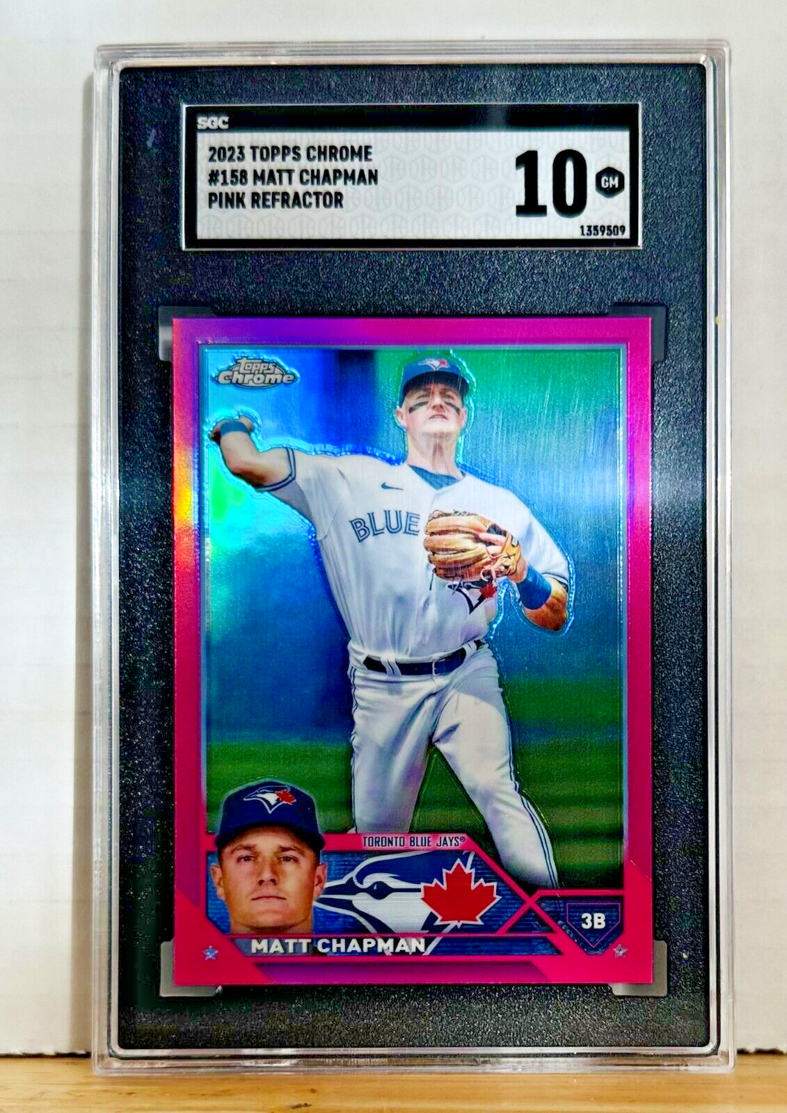 2023 Topps Chrome - Matt Chapman #158 Pink Refractor