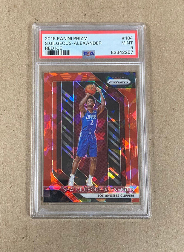 2018 Panini Prizm Shai Gilgeous Alexander Red Ice PSA 9 $233.99