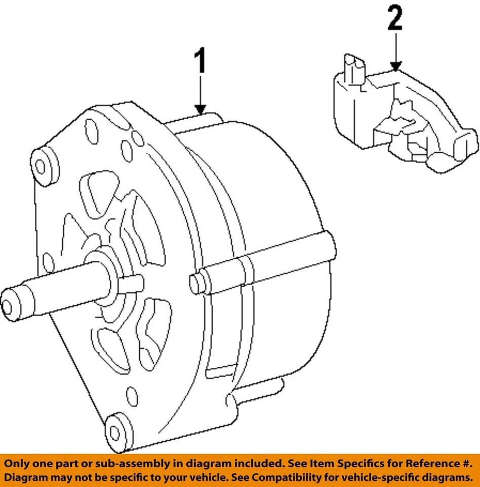 Used Alternator fits: 2013 Volkswagen Tiguan exc. City 2.0L diesel 140 amp ID 06 - Imagem 3 de 4