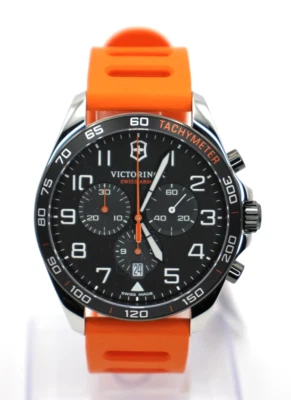Victorinox Fieldforce Sport Chrono Herrenuhr - Orange Kautschukband 241893 Neu - Bild 1 von 4