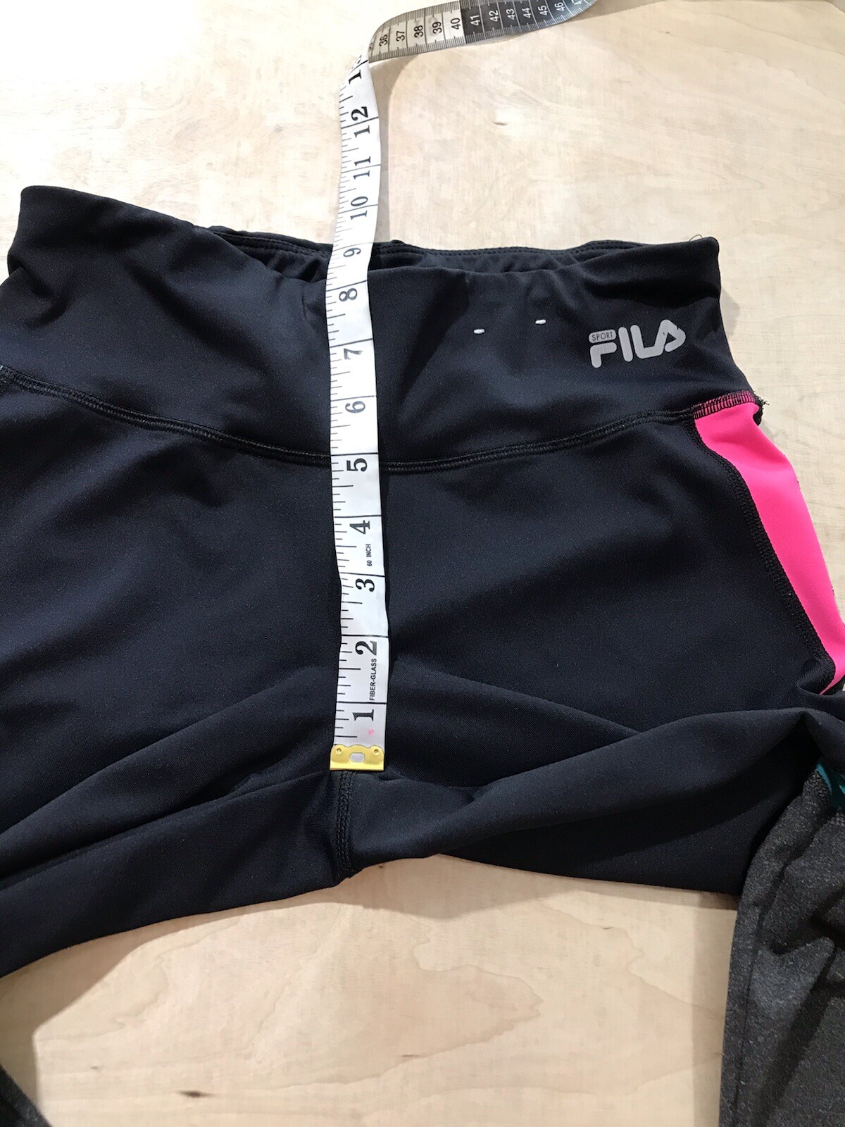 Leggings Capri FILA Sport Performance Running Activewear Taglia S Multicolore