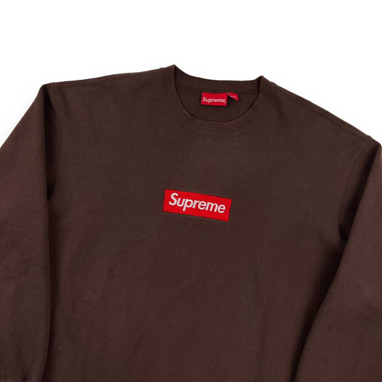 Sweat shirt logo boîte marron Supreme