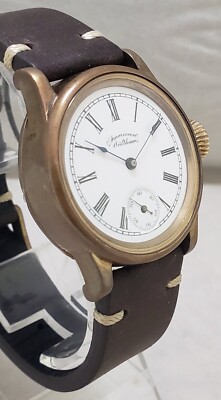 Waltham Size 0 Pocket Watch Movement Custom bronze 36mm Wrist