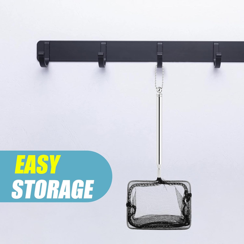 3 Inch Fish Net Aquarium Fish Tank Net with Long Adjustable Handle - Picture 4 of 4