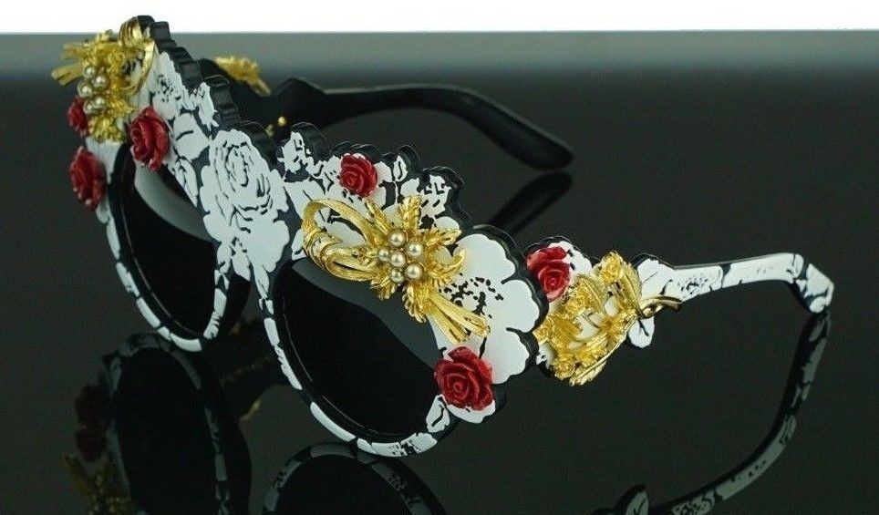K RARE Dolce Gabbana Mamas Brocade Collectors Sunglasses DG
