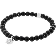 Pulsera Calavera Ático NORTHSKULL LONDON Ónix Negro Plata
