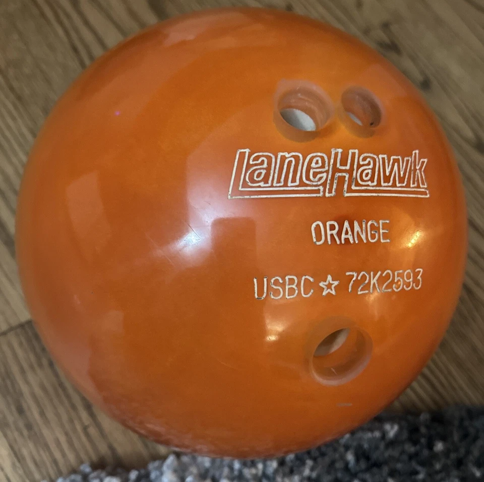 Rare LANE HAWK ORANGE Unicorn Holy Grail BOWLING BALL Viral Trump 72k2593 Fruit - Image 3 of 4