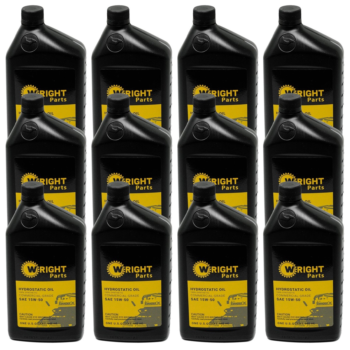 12PK Genuine OEM Wright 36490013 Hydraulic Premium Oil 15W50 1 Qt