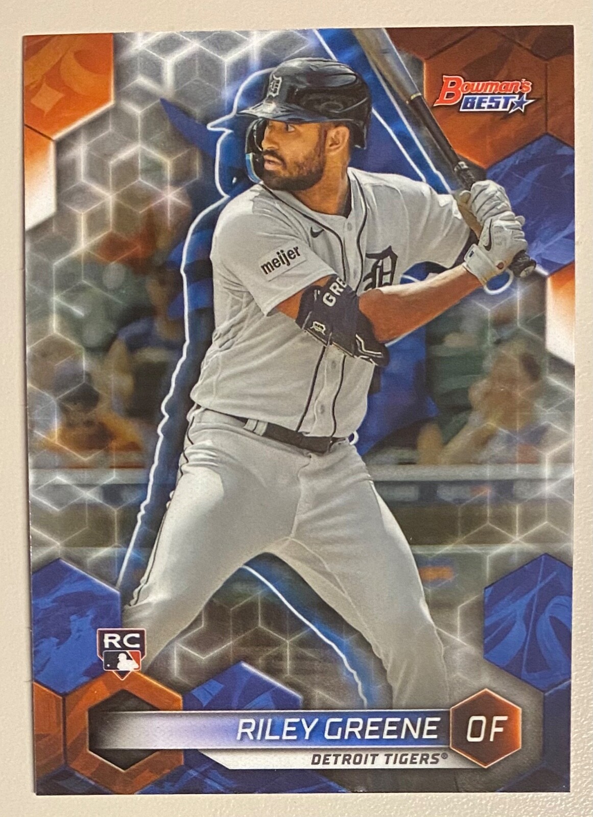 Riley Greene 2023 Bowman's Best Rookie Card RC baseball card #30 Tigers