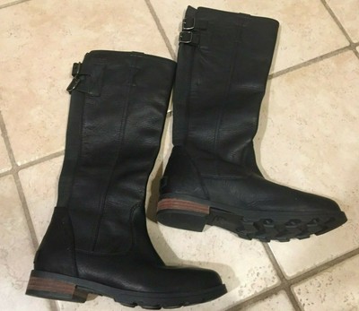 sorel emelie leather tall boots