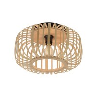 Deckenleuchte Deckenlampe Schlafzimmerleuchte Natur Holz Wohnzimmerlampe D 42 Cm