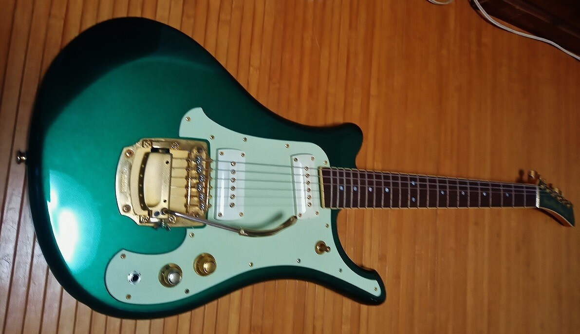 Electric Guitar Yamaha SGV 700 Green Modified Custom Pickup