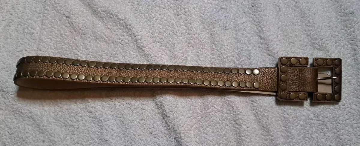 Leatherock San Diego 100%  leather brown bronze tigers eye medium m belt boho LEATHERROCK BELT 4034 main image 4