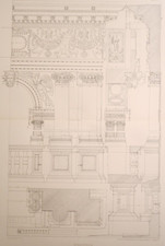 Venezia Fachada Biblioteca Marciana Arquitectura Italia 1903 Folio 27" X 20.5" 2