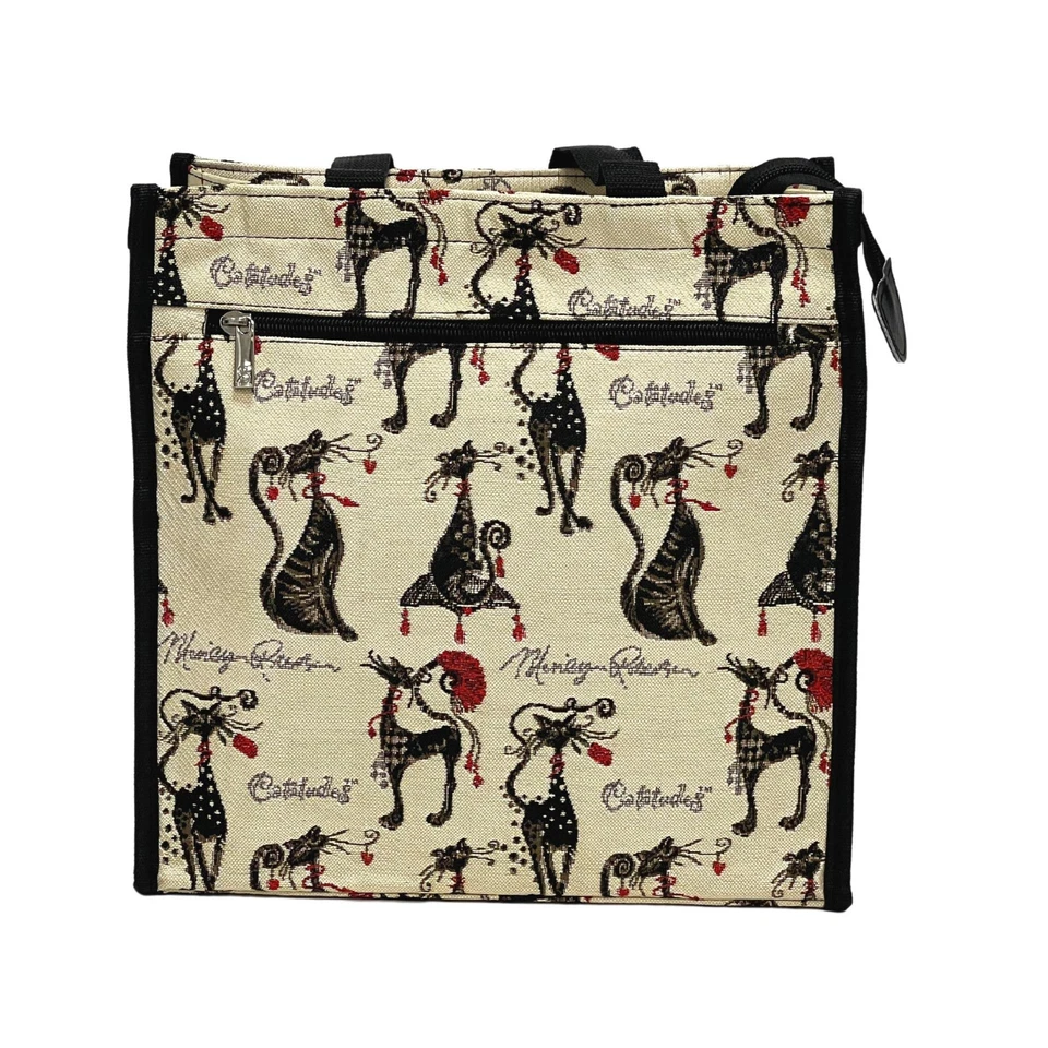 Bolso de Compras Tapiz Signare para Mujer con Diseño de Gato Catitude Foto 2 de 3