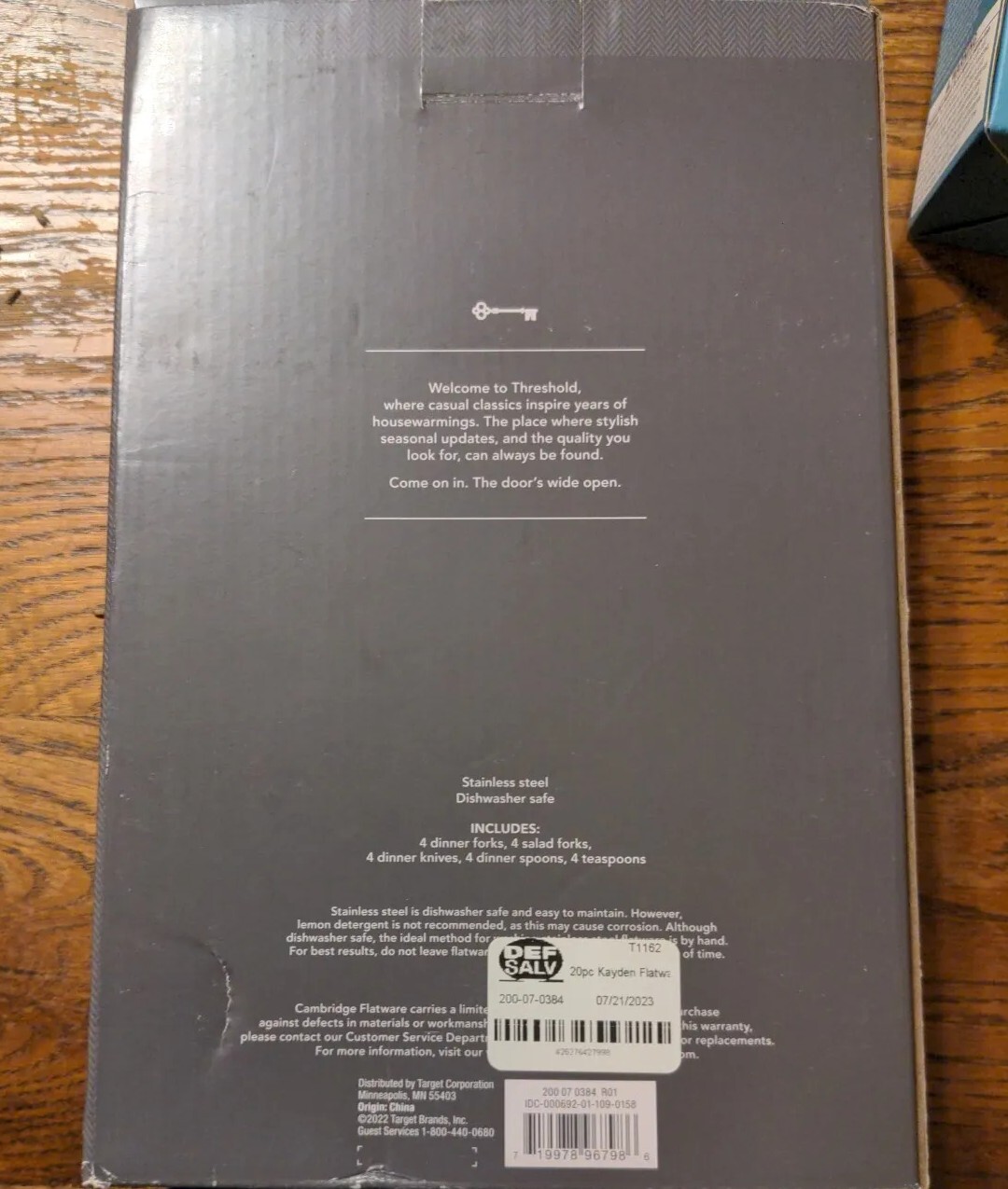 Threshold+Stainless+Steel+Flatware+Set++20+Piece for sale online eBay