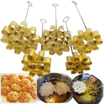Dessert Brass Mold Dok Jok Lotus Flower Cookie Bakery Kitchen Thai Traditional