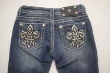 Miss Me Skinny Straight Stretch Denim Blue Jeans Womens Size 25 x 32.5 JP5646S2