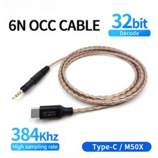 6N OCC DAC Type C To 2.5mm Audio Cable For Technica ATH M40x M50x M60x M70X