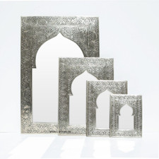 Specchio da parete orientale decorazione parete ottone specchio dal Marocco Kasim -2-