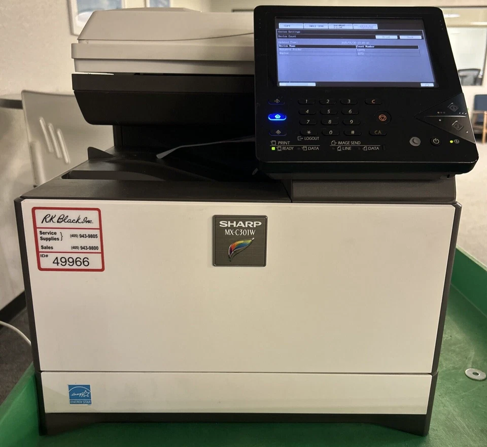 Sharp MX-C301W Color BW Printer Scanner Copier - Fast Shipping - Missing Tray - Image 2 of 4