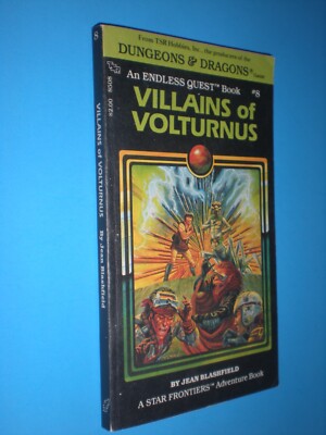 ENDLESS QUEST 8  VILLIANS OF VOLTURNUS DUNGEONS DRAGONS AD&D 1983 1st UNREAD vtg